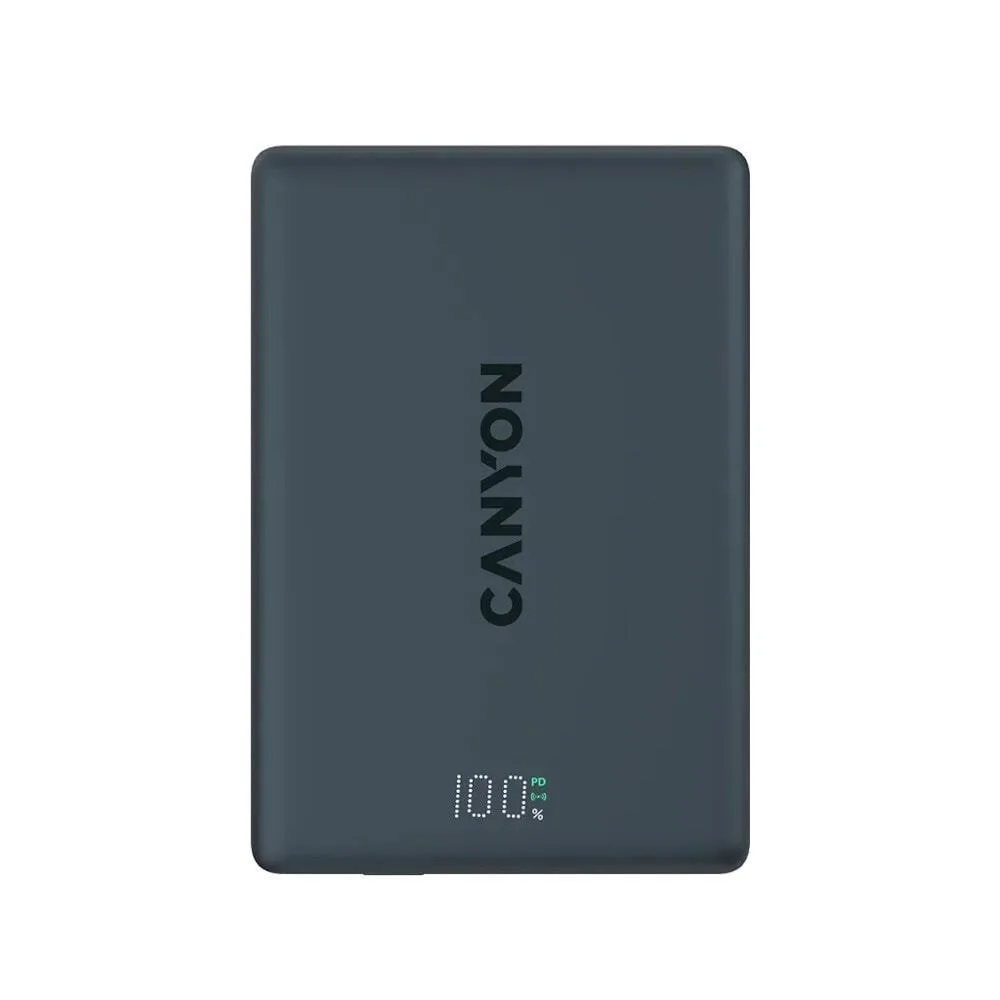 20260306150254_canyon_onpower_500_magsafe_5000mah_20w_me_thyra_usb_c_power_delivery_mayro Canyon OnPower 500 MagSafe 5000mAh 20W με Θύρα USB-C Power Delivery Μαύρο - Image 1