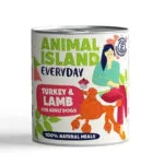 Animal Island Υγρή Τροφή Σκύλων σε Κονσέρβα με Γαλοπούλα και Αρνί χωρίς Σιτηρά & Γλουτένη 800gr