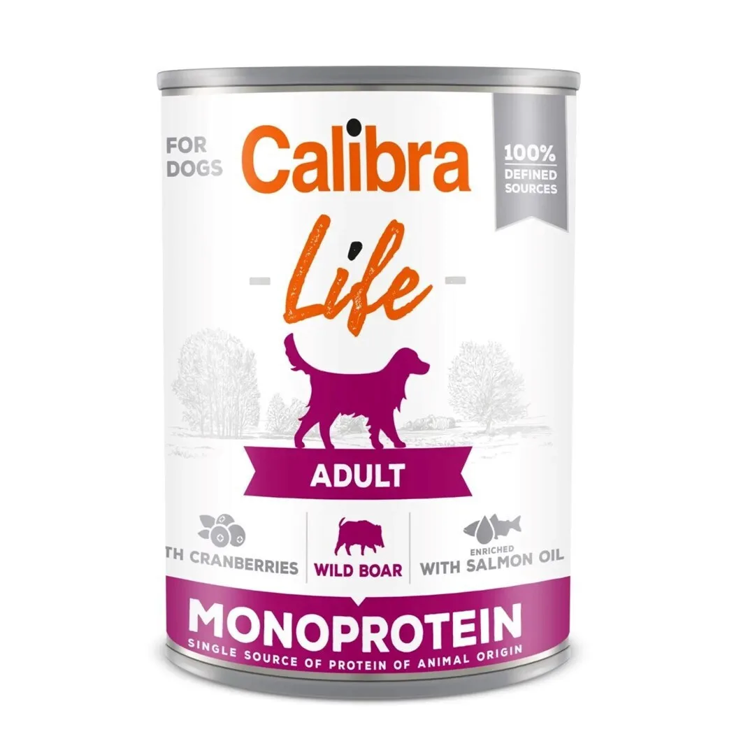 Calibra Life Monoprotein Υγρή Τροφή Σκύλων σε Κονσέρβα με Αγριογούρουνο 400gr A31-CLLD7602 - Image 1