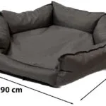 Go Gift Καναπές Κρεβάτι Σκύλου Γκρι 90x63εκ.