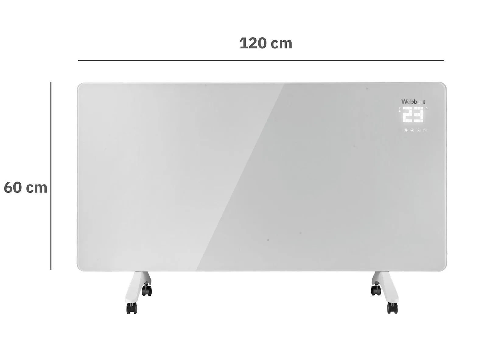 20260309184605_c60da3c7 Webber Aura Igh720 Θερμοπομπός Δαπέδου 720W με Ηλεκτρονικό Θερμοστάτη Λευκός - Image 1