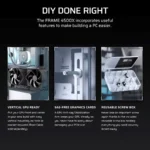 Corsair Frame 4500X LX-R RGB Gaming Midi Tower Κουτί Υπολογιστή με Πλαϊνό Παράθυρο Λευκό