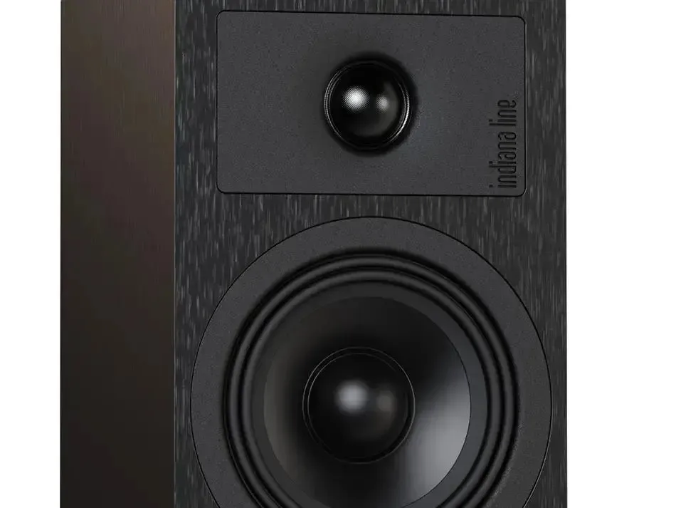 20260310105836_c968e359 Indiana Line TESI 2 Ζεύγος Ηχείων Hi-Fi Βιβλιοθήκης 80W 2 Δρόμων Π14xΒ18xΥ24.5εκ. Μαύρο - Image 1