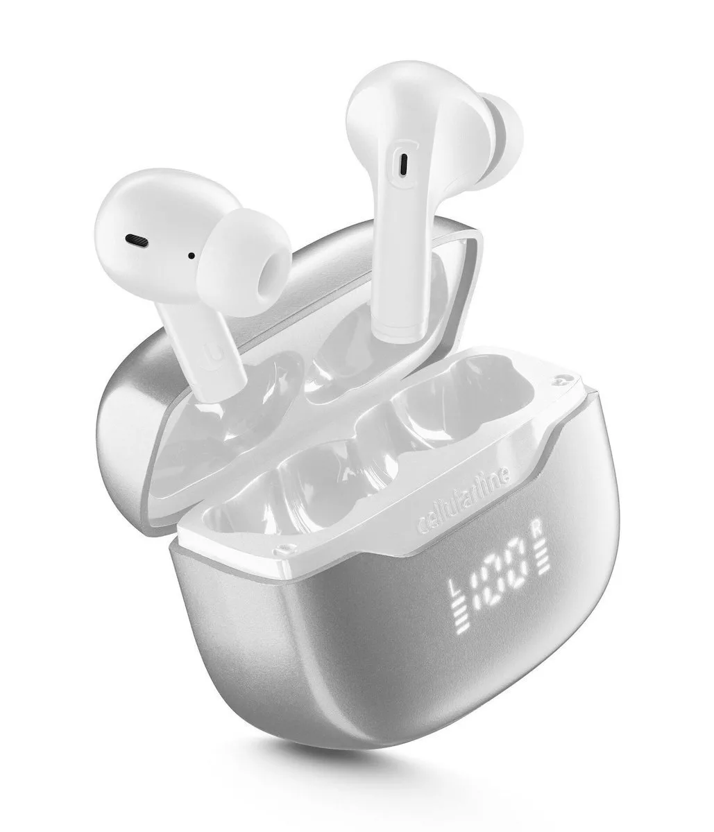 20260310123924_e9c98f21 Cellular Line Key Pro ENC In-ear Bluetooth Handsfree Ακουστικά με Θήκη Φόρτισης Λευκά - Image 1