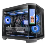 Mars Gaming MC-3TCORELCDM Gaming Midi Tower Κουτί Υπολογιστή με Πλαϊνό Παράθυρο Μαύρο