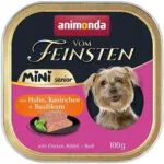 Animonda Vom Feinsten Υγρή Τροφή για Ηλικιωμένους Σκύλους με Κοτόπουλο και Κουνέλι 100gr
