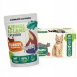 Animal Island Υγρή Τροφή για Γάτες με Γαλοπούλα 40x85gr