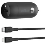 Belkin Φορτιστής Αυτοκινήτου 30W με μία Θύρα: 1xType-C Μαύρος CCA004btBK