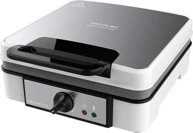 20260312172240_888b1b79 Cecotec Fun Gofrestone 4 Βαφλιέρα για Τετράγωνες Βάφλες 4 Θέσεων 1200W Inox - Image 1