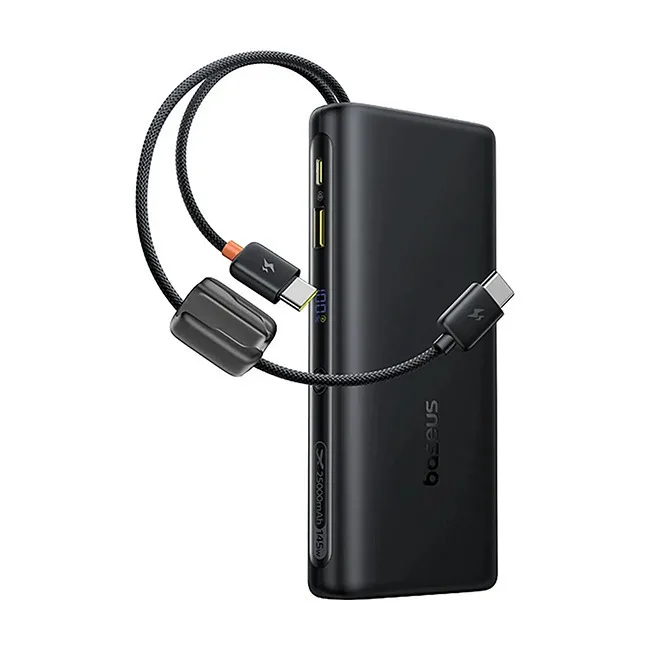 Baseus EnerFill FC41 Power Bank 25000mAh 145W με Θύρα USB-A και Θύρα USB-C Μαύρο - Image 1