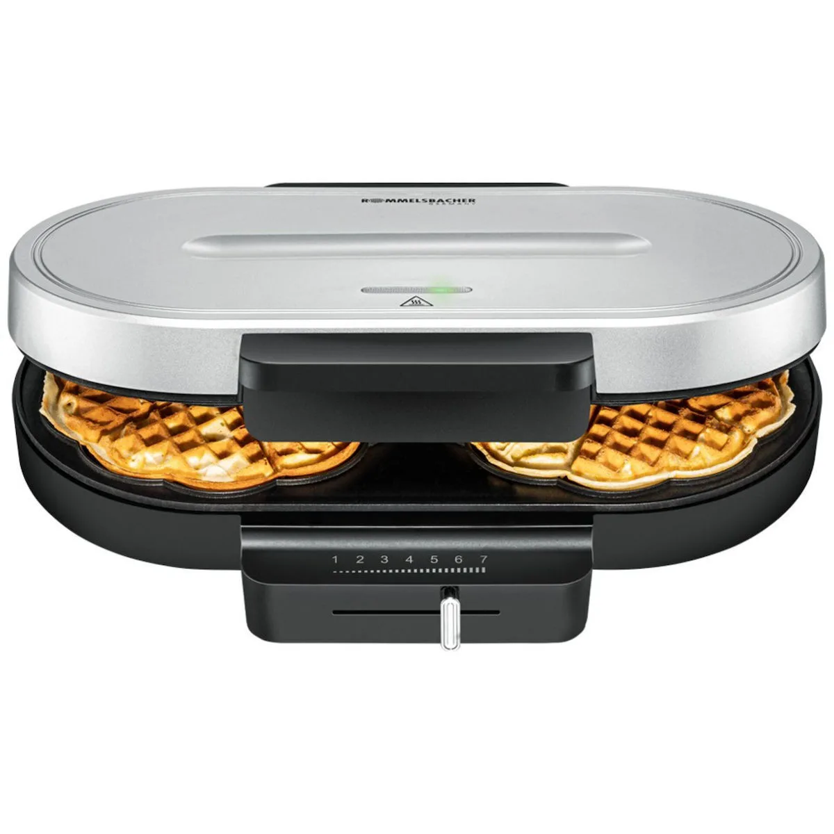 20260313140554_rommelsbacher_wa_1250_vafliera_se_schima_kardia_1250w Rommelsbacher WA 1250 Βαφλιέρα για Βάφλες Καρδιά 2 Θέσεων 1250W - Image 1