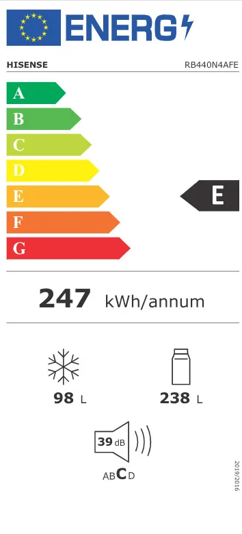 20260318141507_62eb7ed4 Hisense Ψυγειοκαταψύκτης 336lt Υ200.4xΠ59.5xΒ59εκ. Μαύρος Combi - Image 1