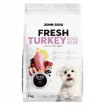 John Dog 3kg Ξηρά Τροφή για Ενήλικους Σκύλους με Γαλοπούλα και Βοδινό