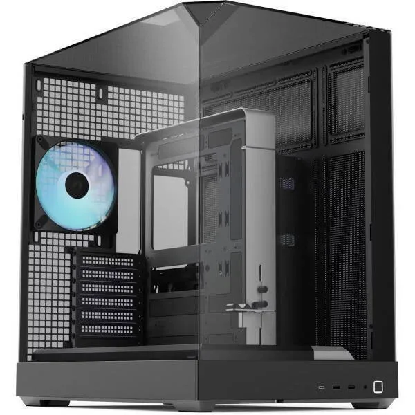 20260319160926_b1ffa3bd APNX APCM-VI02143.11 Gaming Midi Tower Κουτί Υπολογιστή με Πλαϊνό Παράθυρο και ARGB Φωτισμό Μαύρο - Image 1