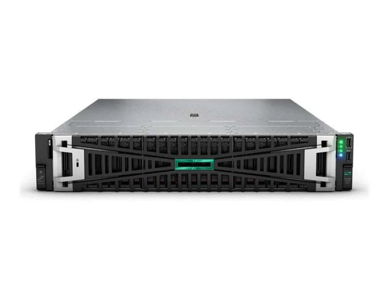 HP HPE (DDR4/ProLiant DL385 Gen11 9124 3.0GHz 16c 64GB-R 8SFF MR408i-o 2x480GB SATA SSD 2x1000W PS EU 960 GB Rack (2U) AMD EPYC 3 GHz DDR5-SDRAM 1000 W/No OS) - Image 1