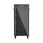 Lanberg Επιδαπέδια Καμπίνα Rack 19U Μαύρο FF01-6624-12B