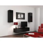 Ντουλάπι Τοίχου Vigo Black 90x35x32εκ. WIP90