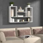 Ράφι Τοίχου Λευκό 100x16x60εκ.