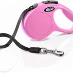 Πτυσσομενος Οδηγος Σκυλων Flexi New Classic S 5m 12kg Cord Ροζ