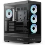 Aerocool P500B-Digi Gaming Midi Tower Κουτί Υπολογιστή με ARGB Φωτισμό Μαύρο