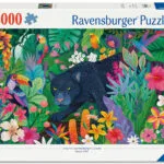 Παιδικό Puzzle Panther In The Blooming Jungle Ravensburger