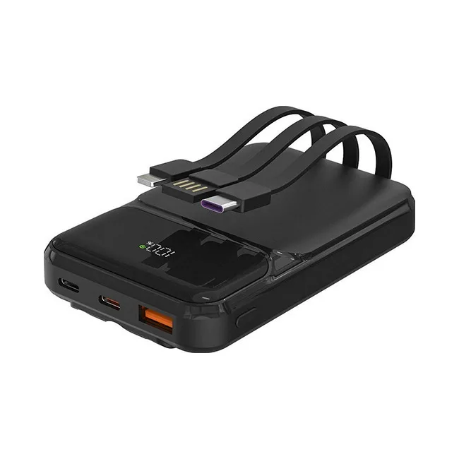 20260323121412_s_link_p104_power_bank_10000mah_me_thyra_usb_a_kai_thyra_usb_c_power_delivery_mayro S-Link P104 Power Bank 10000mAh με Θύρα USB-A και Θύρα USB-C Power Delivery Μαύρο - Image 1