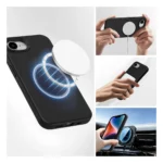 4Smarts Cupertino Back Cover Σιλικόνης Μαύρο (Apple Iphone 16e) 541362