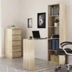 Γραφείο R50 Ξύλινο Sonoma 125x50x181εκ. BIU+REG50