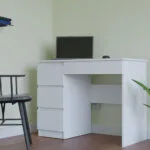 Γραφείο Ξύλινο White 98x51x76εκ.