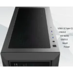Raijintek Ponos Ultra TG4 Midi Tower Κουτί Υπολογιστή με ARGB Φωτισμό Coating Black