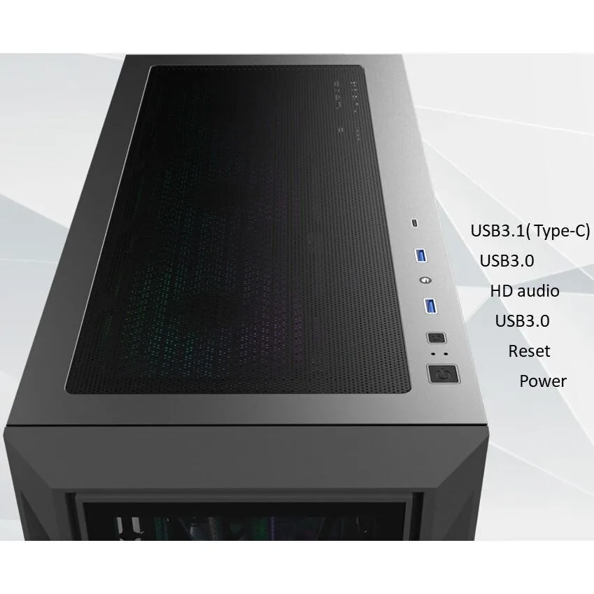 20260324143345_807af5b8 Raijintek Ponos Ultra TG4 Midi Tower Κουτί Υπολογιστή με ARGB Φωτισμό Coating Black - Image 1