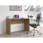 Γωνιακό Γραφείο Biurko Plus Ξύλινο με Βιβλιοθήκη Artisan Oak 120x50x76εκ.