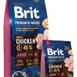 Brit Premium by Nature Junior Large 15kg Ξηρά Τροφή χωρίς Γλουτένη για Κουτάβια Μεγαλόσωμων Φυλών με Κοτόπουλο
