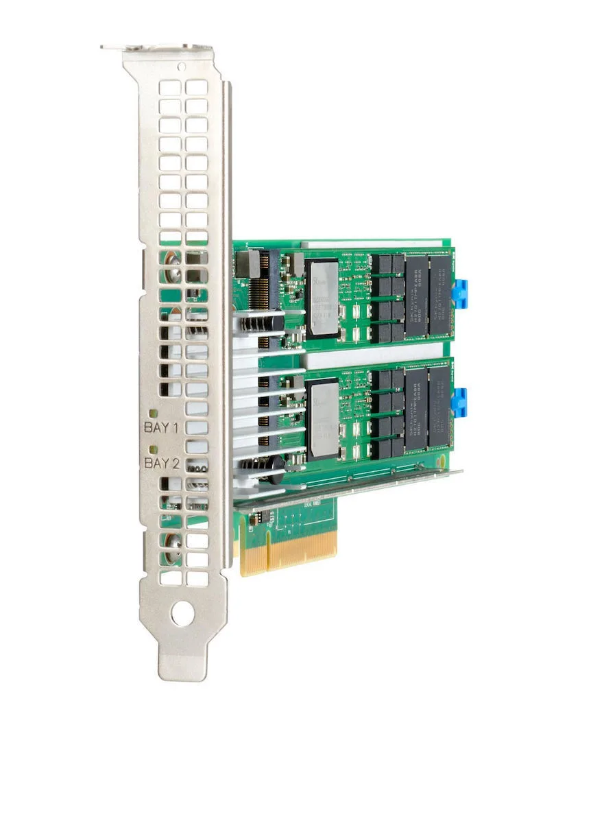 HP x2 Lanes NVMe PCIe3 x8 OS Boot Device (P12965-B21) - Image 1
