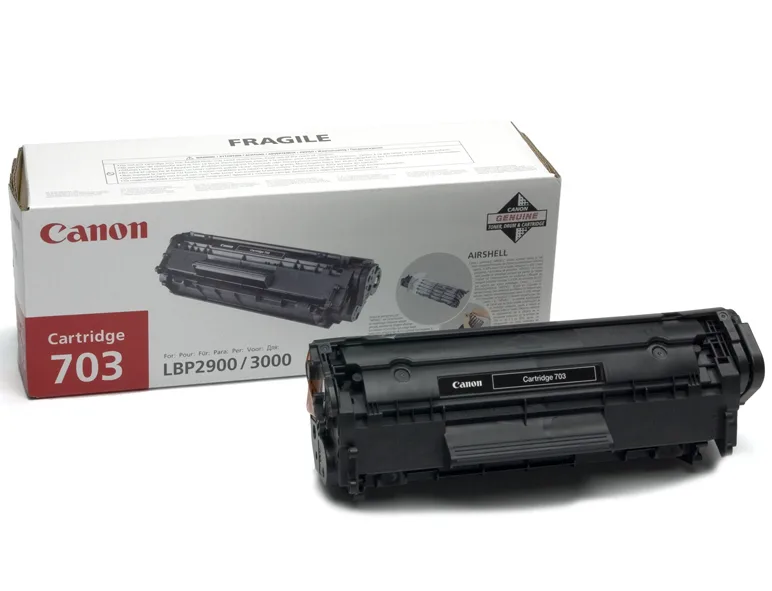 300846-24 Canon 703 Γνήσιο Toner Laser Εκτυπωτή Μαύρο 2000 Σελίδων 7616A005 - Image 1