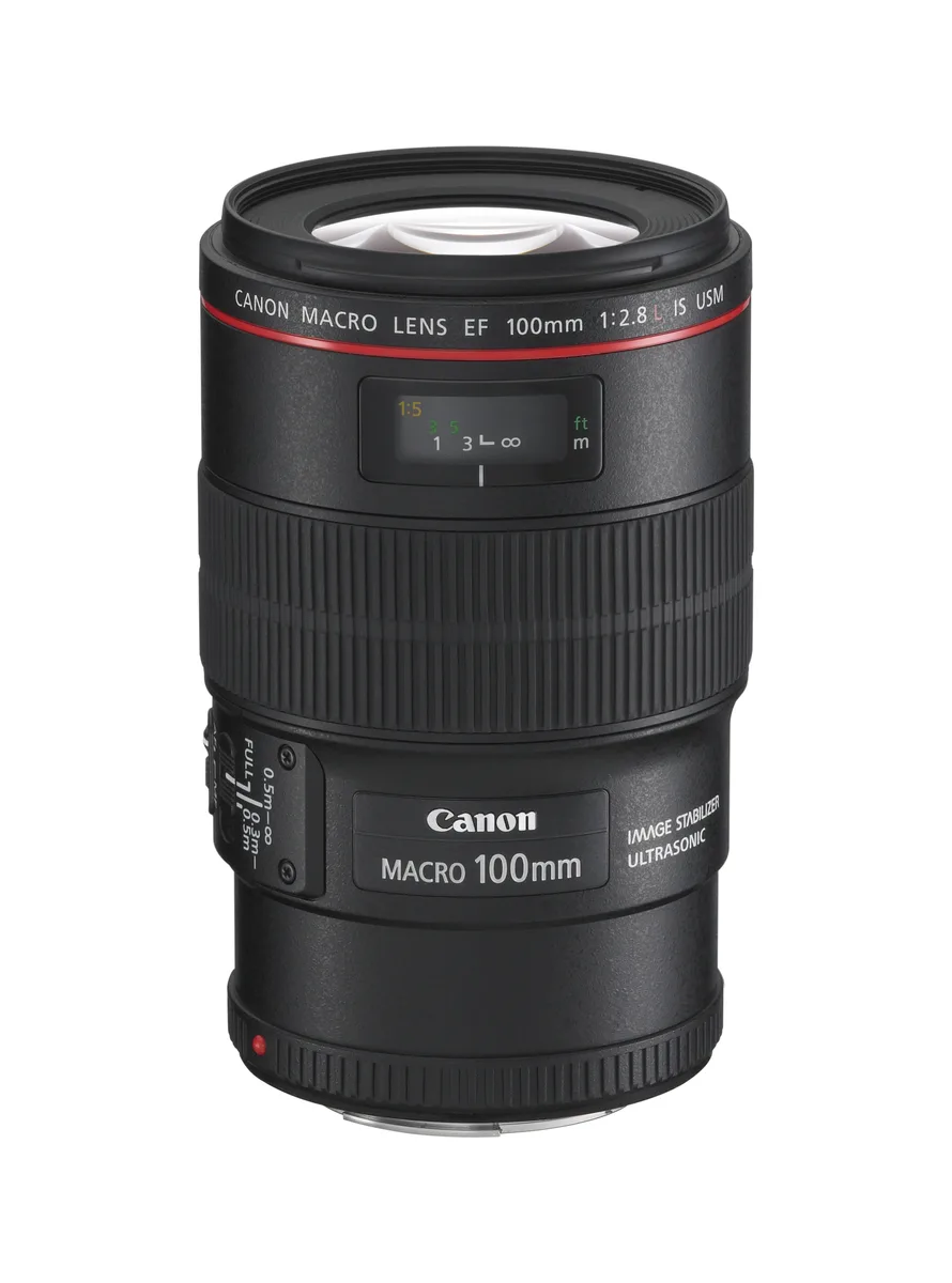 3595723_6359 Canon Full Frame Φωτογραφικός Φακός 100mm f/2.8L IS USM Telephoto / Macro για Canon EF Mount Μαύρος - Image 1