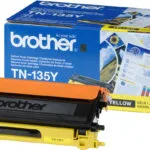 Brother TN-135Y Γνήσιο Toner Laser Εκτυπωτή Κίτρινο High Capacity 4000 Σελίδων TN-135Y