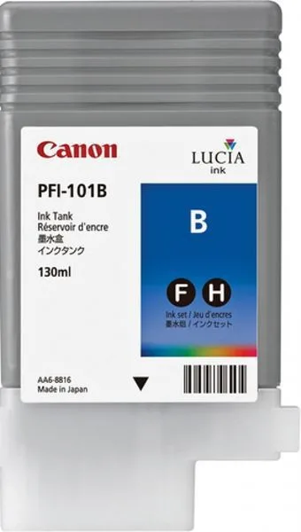 0891B001 Canon PFI-101B Γνήσιο Μελάνι Εκτυπωτή InkJet Κυανό (0891B001) - Image 1