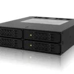 Icy Dock ToughArmor 4x 2.5Inch SATA 6Gbps/SAS HDD/SSD Mobile Rack/Cage in 1x external 5.25Inch bay Μαύρο MB994SP-4S