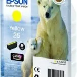 Epson 26 Γνήσιο Μελάνι Εκτυπωτή InkJet Κίτρινο (C13T26144010 C13T26144012)