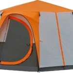Coleman Octagon 8 Σκηνή Camping Πορτοκαλί με Διπλό Πανί 3 Εποχών για 8 Άτομα 396x396x208εκ. 2000019550