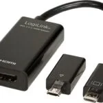 LogiLink MHL male - HDMI female with Adapter (UA0142A)