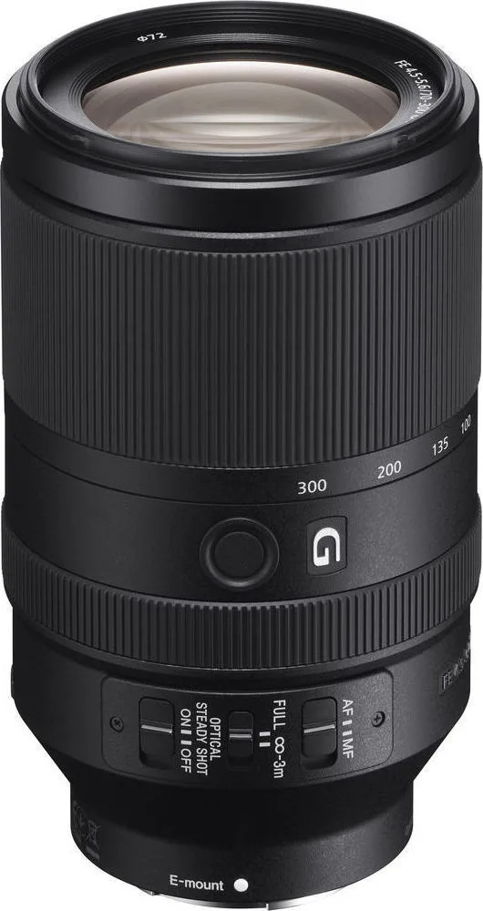 Sony Full Frame Φωτογραφικός Φακός FE 70-300mm f/4.5-5.6 G OSS Tele Zoom για Sony E Mount Μαύρος - Image 1