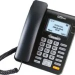 MaxCom MM28D Ενσύρματο Τηλέφωνο Γραφείου Μαύρο