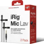 IK Multimedia iRig Mic Lav 2 Pack Σετ Πυκνωτικό Μικρόφωνο Shock Mounted Δημοσιογραφικό