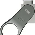 Silicon Power Mobile C80 16GB USB 3.1 Stick με σύνδεση USB-A & USB-C Ασημί