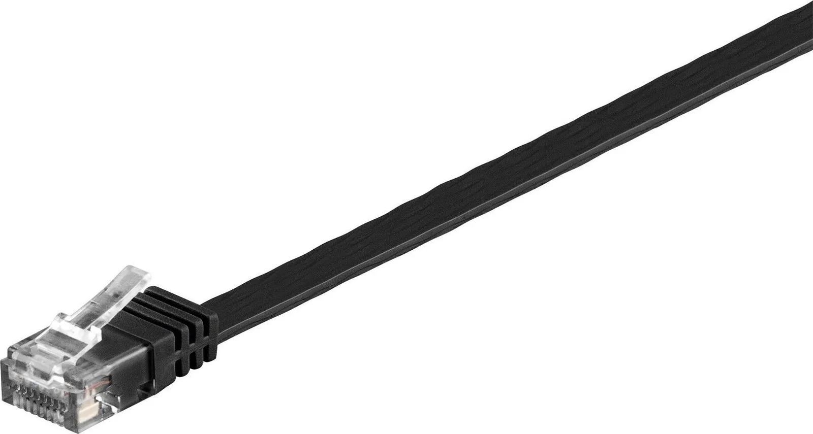 20160630100442_goobay_u_utp_cat_6_cable_5m_mayro_95387 Goobay Flat U/UTP Cat.6 Καλώδιο Δικτύου Ethernet 5m Μαύρο 1τμχ 95387 - Image 1