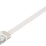 Goobay Flat U/UTP Cat.6 Καλώδιο Δικτύου Ethernet 10m Λευκό 1τμχ 95156