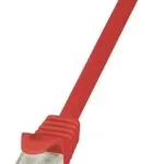 LogiLink U/UTP Cat.6 Καλώδιο Δικτύου Ethernet 0.5m Κόκκινο 1τμχ CP2024U