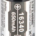 XTAR Επαναφορτιζόμενη Μπαταρία 16340 Li-ion 650mAh 3.7V 1τμχ